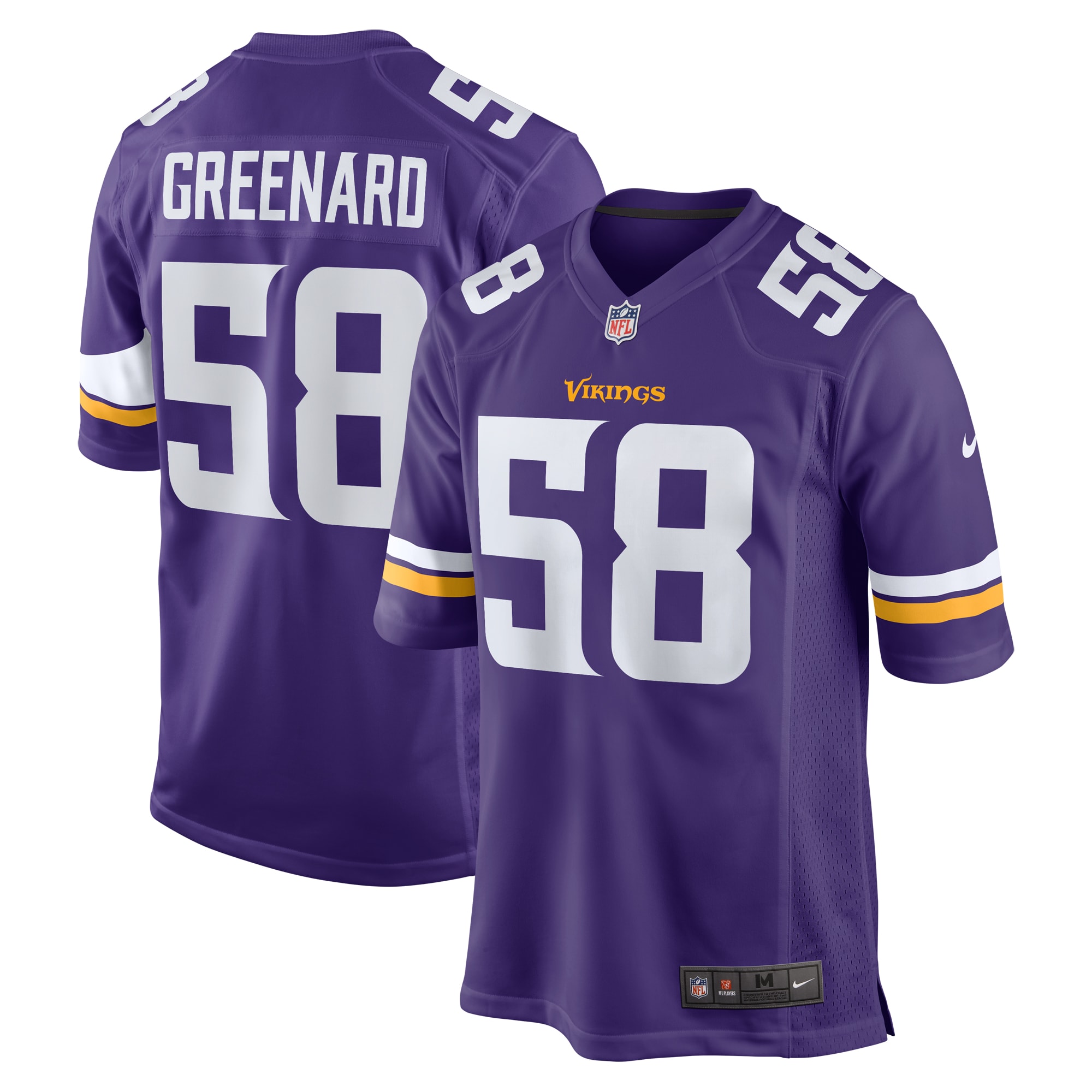 Jonathan Greenard Minnesota Vikings Nike Team Game Jersey Purple