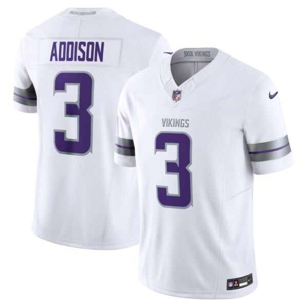 Jordan Addison Minnesota Vikings Nike Alternate Vapor FUSE Limited Jersey White