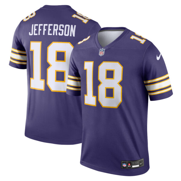 Justin Jefferson Minnesota Vikings Nike Alternate Legend Player Performance Top Purple