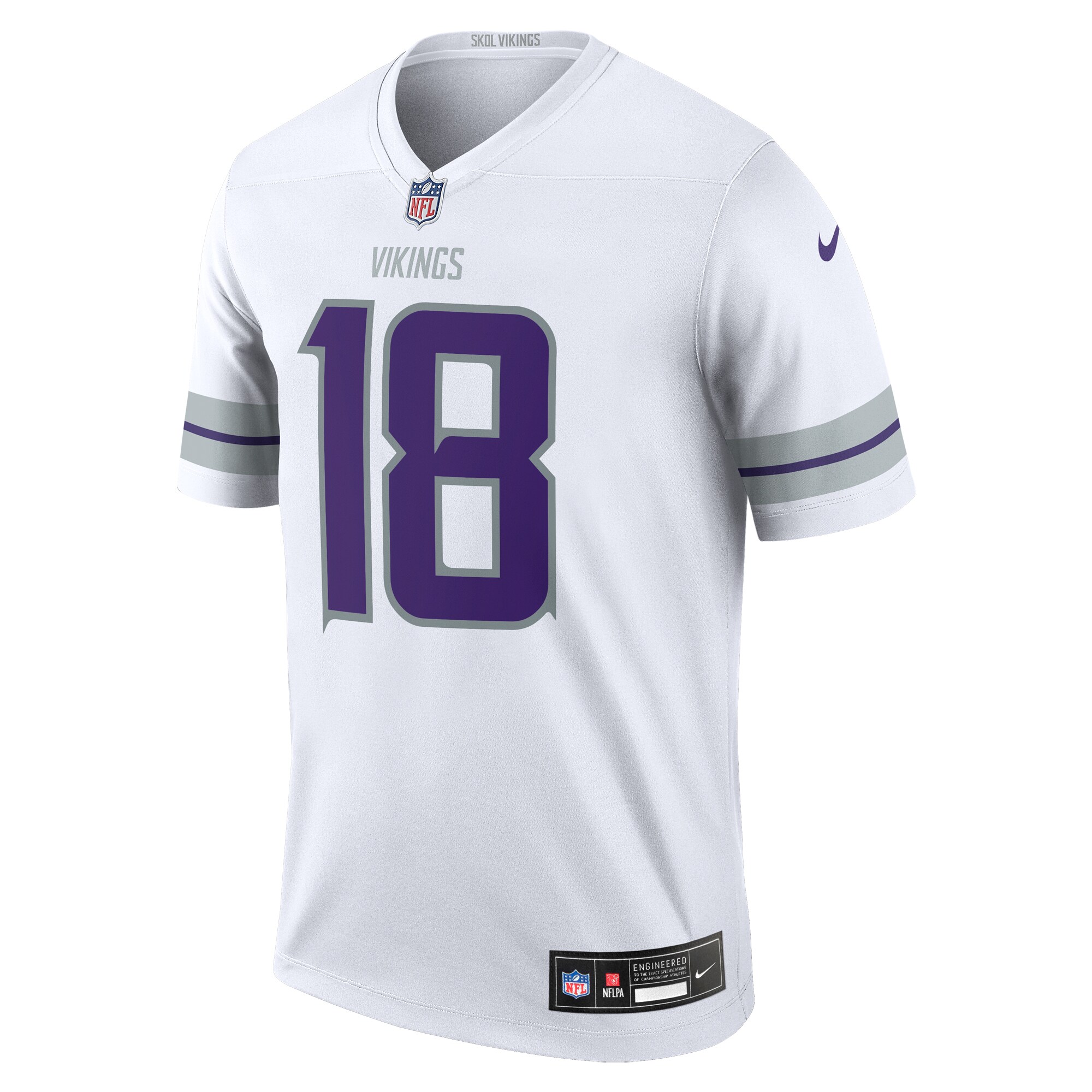 Justin Jefferson Minnesota Vikings Nike Alternate Legend Player Performance Top White - Image 2