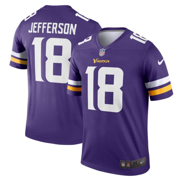 Justin Jefferson Minnesota Vikings Nike Alternate Legend Player Performance Top Purple