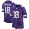 Justin Jefferson Minnesota Vikings Nike Player Game Jersey Purple