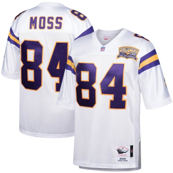 Randy Moss Minnesota Vikings 2000 Mitchell Ness Authentic Throwback Retired Player Jersey White