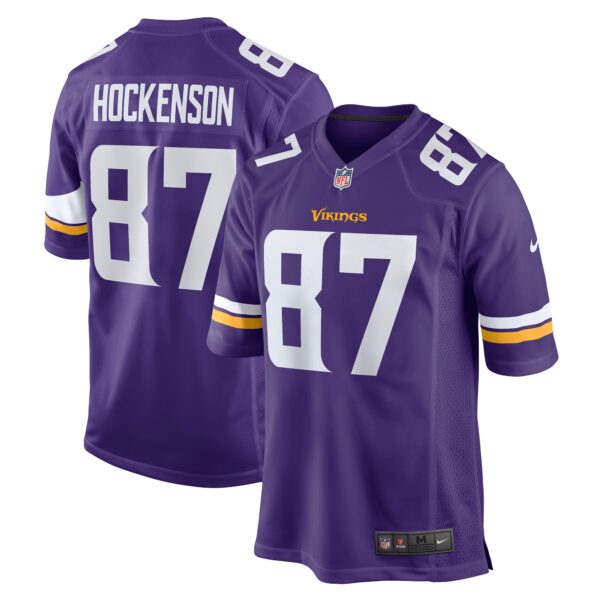TJ Hockenson Minnesota Vikings Nike Game Player Jersey Purple