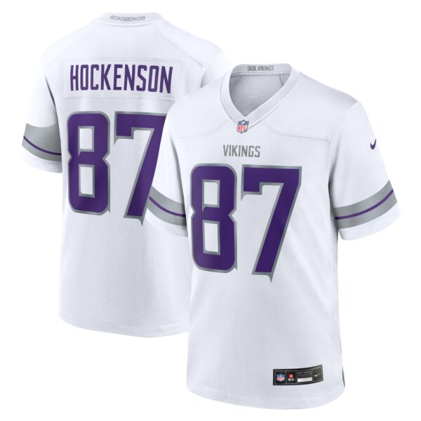 TJ Hockenson Minnesota Vikings Nike Alternate Game Player Jersey White