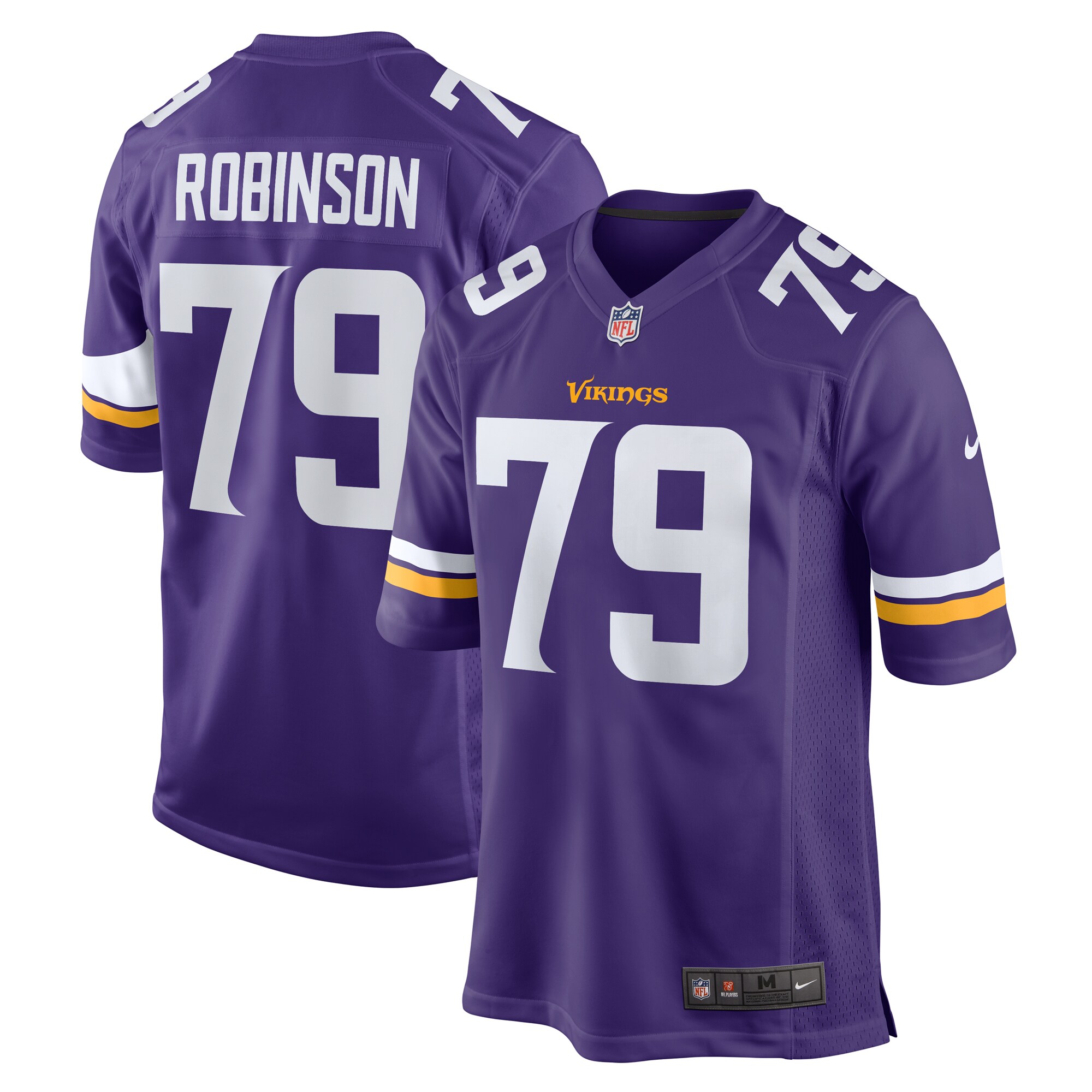 Tyrese Robinson Minnesota Vikings Nike Team Game Jersey Purple