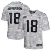Justin Jefferson Minnesota Vikings Youth 2024 Salute To Service Game Jersey Arctic Camo
