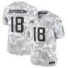 Minnesota Vikings #18 Justin Jefferson Arctic Camo 2024 FUSE Salute To Service Limited Football Stitched Jersey