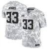 Minnesota Vikings #33 Aaron Jones Arctic Camo 2024 FUSE Salute To Service Limited Football Stitched Jersey