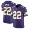 Minnesota Vikings #22 Harrison Smith Purple 2024 FUSE Throwback With 4 Star C Patch Vapor Untouchable Limited Stitched Jersey