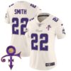Women’s Minnesota Vikings 2024 Prince Vapor Limited Jersey – All Stitched – Cream – Harrison Smith