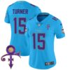 Women’s Minnesota Vikings 2024 Prince Vapor Limited Jersey – All Stitched – Light Blue – Dallas Turner