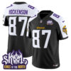Men’s Minnesota Vikings King Of The North Patch Vapor Limited Jersey – All Stitched – Black Alternate – T.J. Hockenson