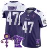 Men’s Minnesota Vikings 2024 Prince Vapor Limited Jersey V2 – All Stitched – Purple Alternate – Donald Trump