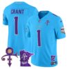 Men’s Minnesota Vikings 2024 Prince Vapor Limited Jersey V2 – All Stitched – Light Blue – Bud Grant