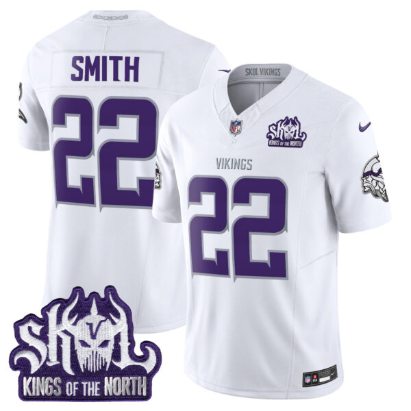 Men’s Minnesota Vikings King Of The North Patch Vapor Limited Jersey – All Stitched – Winter Warrior – Harrison Smith