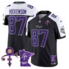 Men’s Minnesota Vikings 2024 Prince Vapor Limited Jersey V2 – All Stitched – Black Alternate – T.J. Hockenson