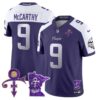 Men’s Minnesota Vikings 2024 Prince Vapor Limited Jersey V2 – All Stitched – Purple Alternate – J.J. McCarthy