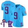 Men’s Minnesota Vikings 2024 Prince Vapor Limited Jersey V2 – All Stitched – Light Blue – J.J. McCarthy