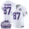 Men’s Minnesota Vikings King Of The North Patch Vapor Limited Jersey – All Stitched – Winter Warrior – T.J. Hockenson