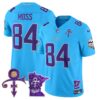 Men’s Minnesota Vikings 2024 Prince Vapor Limited Jersey V2 – All Stitched – Light Blue – Randy Moss