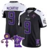 Men’s Minnesota Vikings 2024 Prince Vapor Limited Jersey V2 – All Stitched – Black Alternate – J.J. McCarthy
