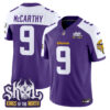 Men’s Minnesota Vikings King Of The North Patch Vapor Limited Jersey – All Stitched – Purple Alternate – J.J. McCarthy