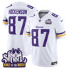Men’s Minnesota Vikings King Of The North Patch Vapor Limited Jersey – All Stitched – White – T.J. Hockenson