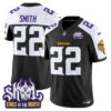Men’s Minnesota Vikings King Of The North Patch Vapor Limited Jersey – All Stitched – Black Alternate – Harrison Smith