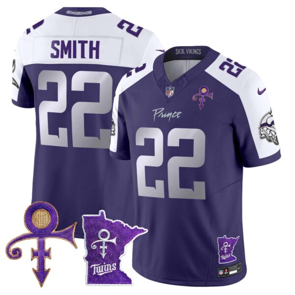 Men’s Minnesota Vikings 2024 Prince Vapor Limited Jersey V2 – All Stitched – Purple Alternate – Harrison Smith