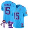 Men’s Minnesota Vikings 2024 Prince Vapor Limited Jersey V2 – All Stitched – Light Blue – Dallas Turner