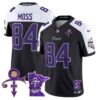 Men’s Minnesota Vikings 2024 Prince Vapor Limited Jersey V2 – All Stitched – Black Alternate – Randy Moss
