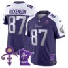 Men’s Minnesota Vikings 2024 Prince Vapor Limited Jersey V2 – All Stitched – Purple Alternate – T.J. Hockenson