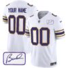 Vikings Bud Grant Patch Classic Limited Custom Jersey – All Stitched – Men – White