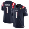 New England Patriots #1 Devante Parker Navy 2023 FUSE With John Madden Jersey