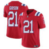 New England Patriots #21 Antonio Gibson Red Vapor Limited Stitched Football Jersey