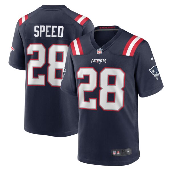 Ameer Speed New England Patriots Nike Team Game Jersey Navy