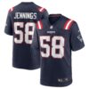 Anfernee Jennings New England Patriots Nike Team Game Jersey Navy