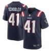 Brenden Schooler New England Patriots Nike Game Player Jersey Navy