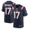 Bryce Baringer New England Patriots Nike Team Game Jersey Navy