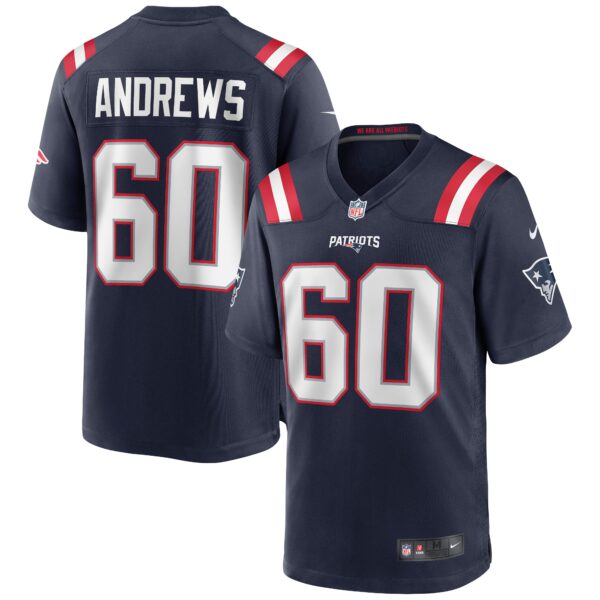 David Andrews New England Patriots Nike Game Jersey Navy