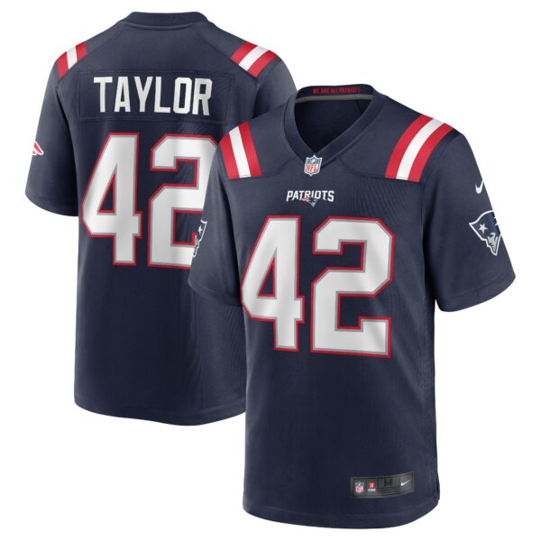JJ Taylor New England Patriots Nike Team Game Jersey Navy