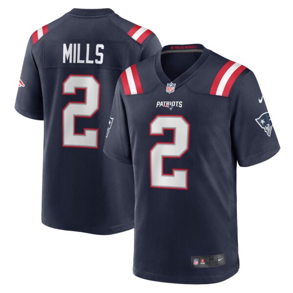 Jalen Mills New England Patriots Nike Game Player Jersey Navy