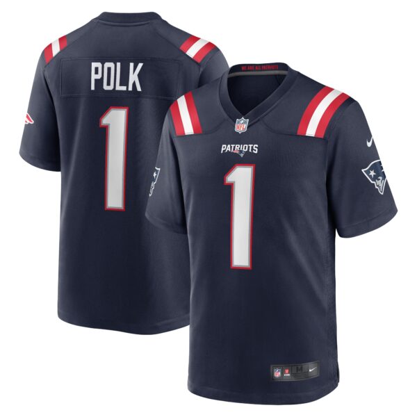 Jalynn Polk New England Patriots Nike Team Game Jersey Navy