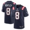 Jawhaun Bentley New England Patriots Nike Game Player Jersey Navy