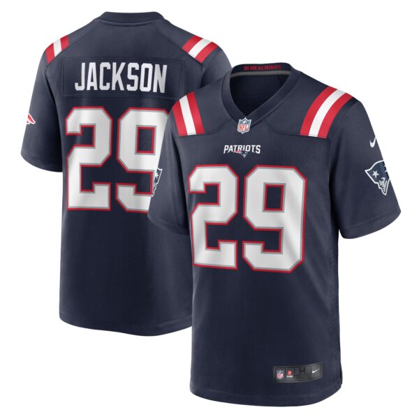 JC Jackson New England Patriots Nike Game Jersey Navy