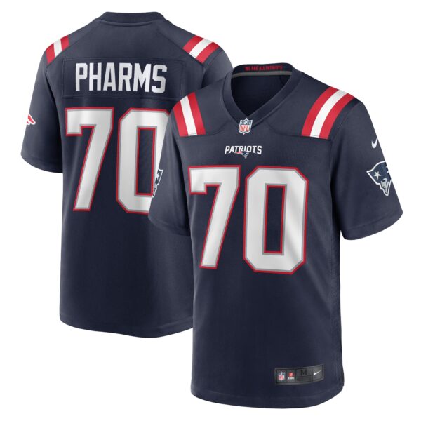 Jeremiah Pharms Jr New England Patriots Nike Team Game Jersey Navy