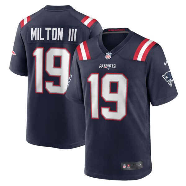 Joe Milton III New England Patriots Nike Game Jersey Navy