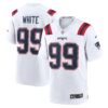 Keion White New England Patriots Nike Game Jersey White