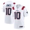 Mac Jones New England Patriots Nike Player Game Jersey White